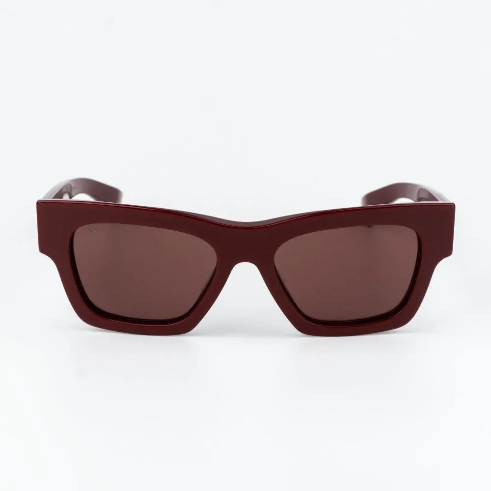 Gucci Women Sunglasses Burgundy Red Square GG1835S 003 NEW AUTHENTIC